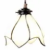 Závěsná lampa Tiffany THE WHITE FLOWER Ø 18 × 115 cm E14 / max. 25 W - fotografie 1