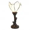 Stolní lampa Tiffany THE WHITE FLOWER Ø 18 × 32 cm E14 / max. 25 W - fotografie 3