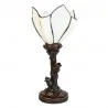 Stolní lampa Tiffany THE WHITE FLOWER Ø 18 × 32 cm E14 / max. 25 W - fotografie 4