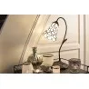 Stolní lampa Tiffany DOTTY WHITE 30 × 17 × 48 cm E14 / max. 25 W - fotografie 5