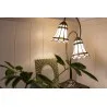 Stolní lampa Tiffany BRIGHT WINTER 35 × 18 × 61 cm E14 / max. 2 × 25 W - fotografie 5