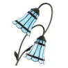 Stolní lampa Tiffany ROYAL BLUE 35 × 18 × 61 cm E14 / max. 2 × 25 W - fotografie 3