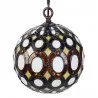 Závěsná lampa Tiffany VINTAGE CIRCLES Ø 20 × 116 cm E14 / max. 25 W - fotografie 3
