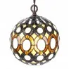 Závěsná lampa Tiffany VINTAGE CIRCLES Ø 20 × 116 cm E14 / max. 25 W - fotografie 4