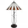 Stolní lampa Tiffany RUSTIC FLOWER Ø 41 × 69 cm E27 / max. 2 × 60 W - fotografie 2