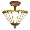 Stropní lampa Tiffany RUSTIC FLOWER Ø 29 × 30 cm E14 / max. 2 × 25 W - fotografie 1