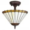 Stropní lampa Tiffany RUSTIC FLOWER Ø 29 × 30 cm E14 / max. 2 × 25 W - fotografie 2