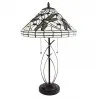 Stolní lampa Tiffany WHITE DRAGONFLY Ø 41 × 69 cm E27 / max. 2 × 60 W - fotografie 2