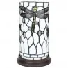 Stolní lampa Tiffany WHITE DRAGONFLY Ø 15 × 26 cm E14 / max. 40 W - fotografie 2