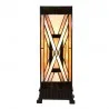 Stolní lampa Tiffany 17×17×44 cm E27/max 1x40W - fotografie 3