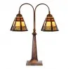 Stolní lampa Tiffany 48×19×64 cm E27/max 2x60W - fotografie 1