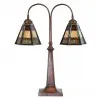 Stolní lampa Tiffany 48×19×64 cm E27/max 2x60W - fotografie 2