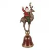 Dekorativní figurka Santa Clause na sobovi 24 × 20 × 63 cm - fotografie 1