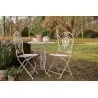Zahradní bistro set stůl a dvě židle Ø 60×70 cm / 2×40×40×92 cm – fotografie 4