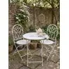 Zahradní bistro set stůl a dvě židle Ø 60×70 cm / 2×40×40×92 cm – fotografie 5
