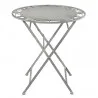 Zahradní bistro set stůl a dvě židle Ø 70 × 76 cm / 42 × 54 × 93 cm (2) - fotografie 2
