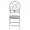 Zahradní bistro set stůl a dvě židle Ø 70 × 76 cm / 42 × 54 × 93 cm (2) - fotografie 4