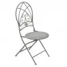 Zahradní bistro set stůl a dvě židle Ø 70 × 76 cm / 42 × 54 × 93 cm (2) - fotografie 5