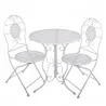 Zahradní bistro set stůl a dvě židle Ø 60x70 / 50×40×93 cm (2) – fotografie 1