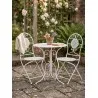 Zahradní bistro set stůl a dvě židle Ø 60x70 / 50×40×93 cm (2) – fotografie 7