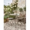 Zahradní bistro set stůl a dvě židle Ø 60x70 / 50×40×93 cm (2) – fotografie 8