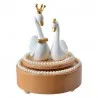 Music box SWAN Ø 11×15 cm – fotografie 1