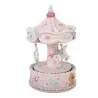 Růžový vánoční Music Box kolotoč Ø 12×19 cm – fotografie 2