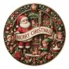 Plastový servírovací talíř MERRY CHRISTMAS Ø 33×1 cm - fotografie 1