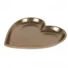 Dekorativní kovová miska HEART 21 × 21 × 2 cm - fotografie 1