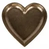 Dekorativní kovová miska HEART 21 × 21 × 2 cm - fotografie 2