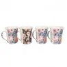 Sada čtyř porcelánových hrnků FLOWERS 12×8×10 cm / 300 ml (4) – fotografie 2