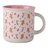 Sada čtyř vánočních porcelánových hrnků CHRISTMAS (4) 10×9×7 cm / 380 ml – fotografie 3