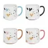 Sada čtyř porcelánových hrnků se srdíčky HEARTS (4) 10×10×8 cm / 450 ml – fotografie 1