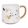 Sada čtyř porcelánových hrnků se srdíčky HEARTS (4) 10×10×8 cm / 450 ml – fotografie 4