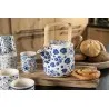 Modrobílý porcelánový kalíšek na čaj s drobnými kvítky BLUE LIGHT Ø 6×8 cm / 0,1L – fotografie 6