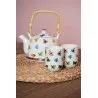 Bílý porcelánový kalíšek na čaj s barevnými motýly BUTTERFLIES Ø 6×8 cm / 0,1L – fotografie 2