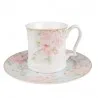 Porcelánový hrnek s růžovými pivoňkami BLOOMING PEONY 13×9×9 cm / 414 ml – fotografie 3