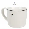 Keramický hrnek LOVELY DAY s černým srdcem 12×8×7 cm / 300 ml – fotografie 2