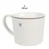 Keramický hrnek LOVELY DAY se srdcem a černým proužkem 12×8×7 cm / 300 ml – fotografie 2