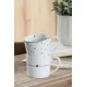 Keramický hrnek LOVELY HEARTS s černými srdíčky 12×8×7 cm / 300 ml – fotografie 4