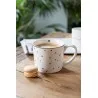 Keramický hrnek LOVELY HEARTS s černými srdíčky 12×8×7 cm / 300 ml – fotografie 5