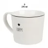 Keramický hrnek HAPPY 12×8×7 cm / 300 ml – fotografie 2