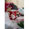 Červený vánoční keramický hrnek GINGERBREAD MEN s perníčky 14×9×10 cm / 325 ml – fotografie 3