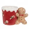 Vánoční keramický hrnek GINGERBREAD MAN s perníkovým uchem 15×10×10 cm / 350 ml – fotografie 1