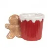 Vánoční keramický hrnek GINGERBREAD MAN s perníkovým uchem 15×10×10 cm / 350 ml – fotografie 2