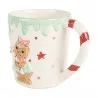 Vánoční keramický hrnek GINGERBREAD GIRL s perníkovou holčičkou 13×10×10 cm / 400 ml – fotografie 2