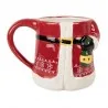 Velký vánoční keramický hrnek SANTA CLAUS s víčkem 15×10×19 cm / 450 ml – fotografie 3