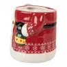 Velký vánoční keramický hrnek SANTA CLAUS s víčkem 15×10×19 cm / 450 ml – fotografie 4