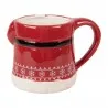 Velký vánoční keramický hrnek SANTA CLAUS s víčkem 15×10×19 cm / 450 ml – fotografie 5