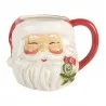 Velký vánoční keramický hrnek SANTA CLAUS bílo-červený 16×12×11 cm / 550 ml – fotografie 1